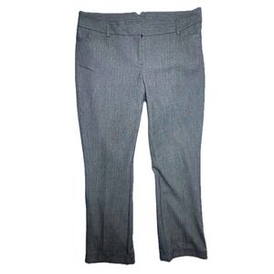 Express Women's Gray Herringbone Tailored Career Pants Size 8 Regular